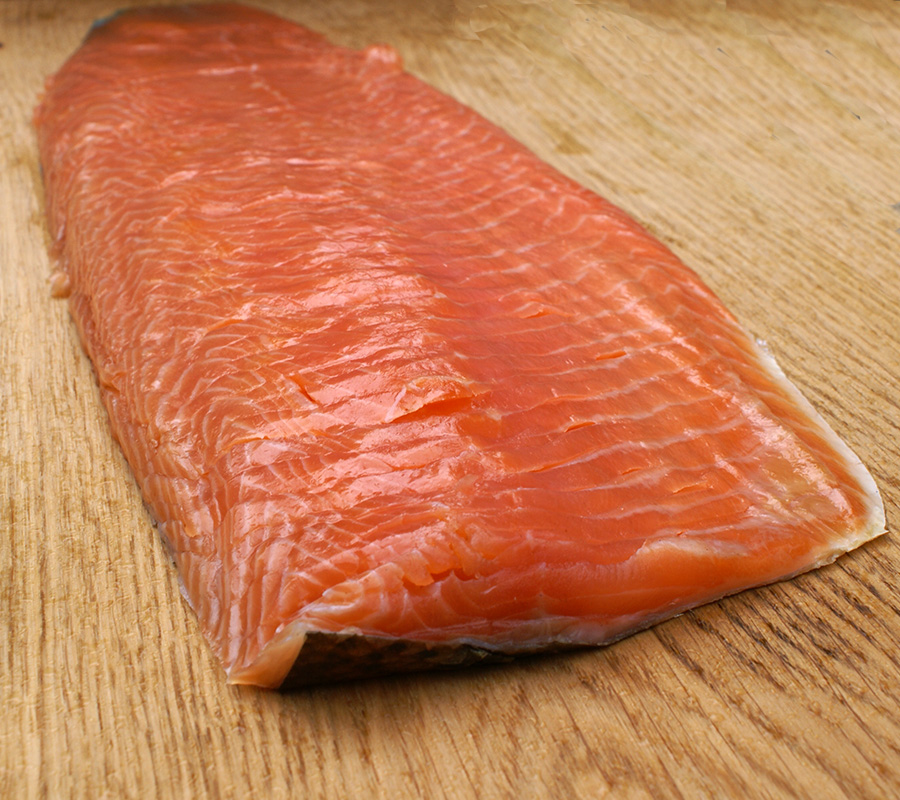 Side of hand-sliced Smoked Salmon
